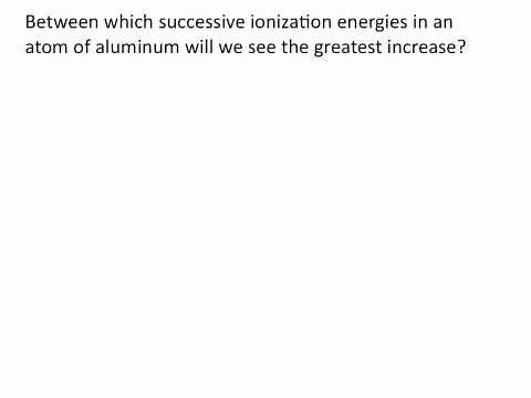 Ionization Energies - Chemistry Tutorial
