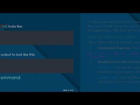 How to Use awk Command to Extract and Format Columns in Your Data Files