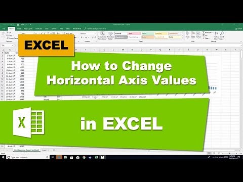 How to Change Horizontal Axis Values in Excel 2016