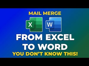 How to Use Mail Merge from Excel to Word | Automate Everything Easily!