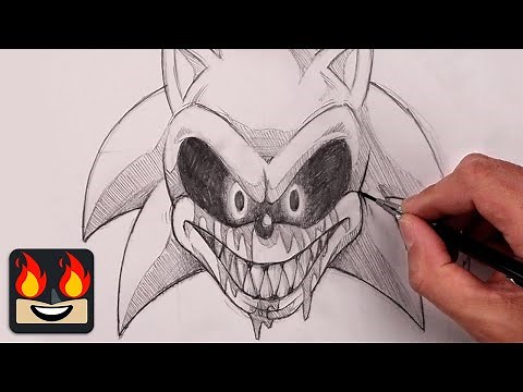 How To Draw Sonic.EXE | Sketch Tutorial