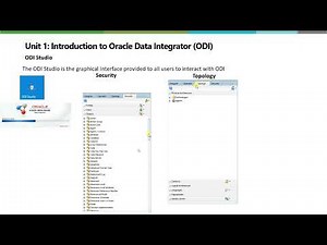 Oracle Data Integrator - ODI Studio