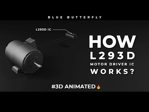 How L293D (Motor Driver IC) Works ? | #3D Animated 🔥