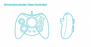 Xbox Controller Dimensions & Drawings | Dimensions.com