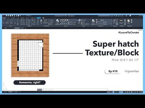 Super Hatching in AutoCAD | Create custom hatch patterns using any image textures and blocks AutoCAD