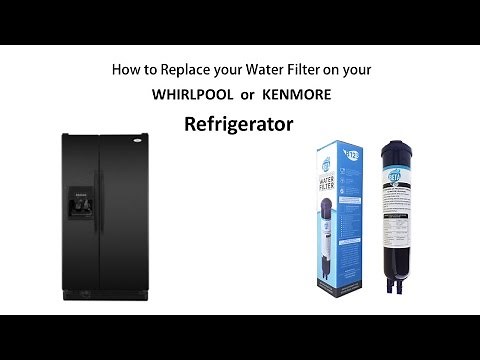 How to Remove and replace the water filter on your compatible WHIRLPOOL or Kenmore Refrigerator
