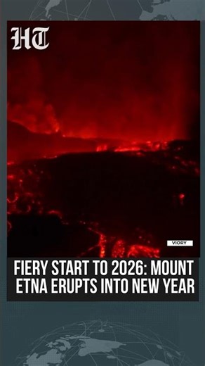 Mount Etna Erupts on New Year as Northeast Crater Reawakens and New Fracture Opens | #shorts