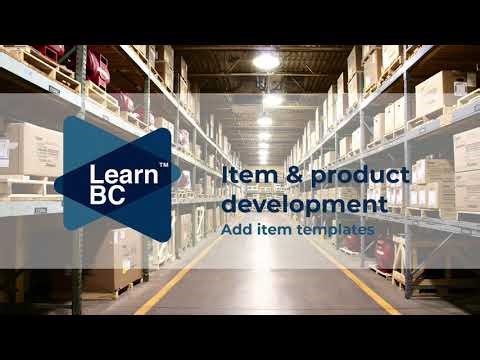 Business Central: Create Item Templates (from Item Card or Template List)