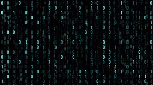 Binary Code Matrix Background Animation Loop