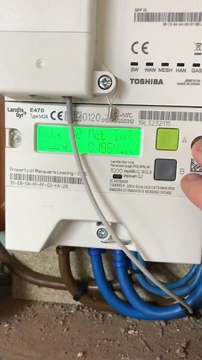 How to read electric smart meter - Landis Gyr+ E470 Type 5424 Eon