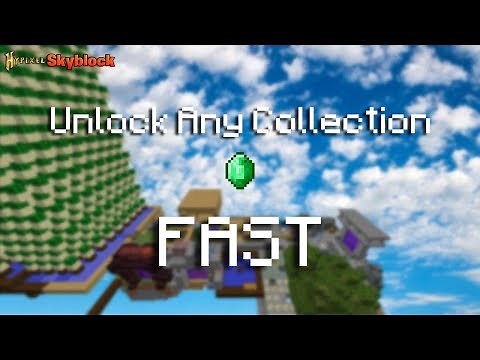 Hypixel Skyblock - How To Unlock Any Collection FAST (Tips + Tricks)