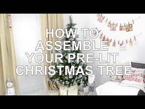 How To | Assemble your Pre-Lit Christmas Tree