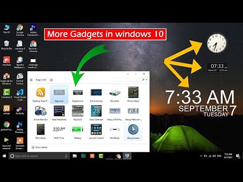 how to clock on windows 10 desktop | set clock widget windows 10 | Amazing trick