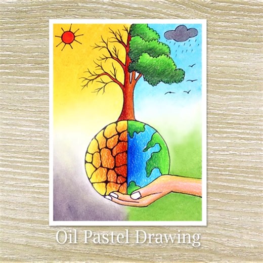 Save Trees Save Earth Poster Drawing - Save Nature Drawing #drawing #art #painting #learnontiktok #educational #savetree #savenature #saveearth #sayatarucreation