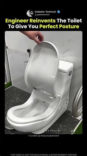Engineer Reinvents the Toilet for Perfect Posture! 🚽💡