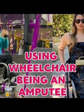 Amputee lady | adaptive wheelchair life: using wheelchair being an amputee