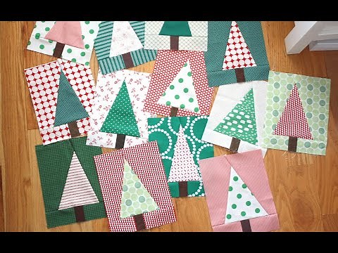 Patchwork Forest Tree Quilt Block Video Tutorial by Amy Smart of Diary of a Quilter