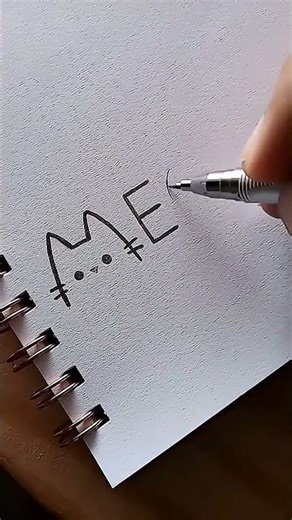 how to draw meow 😄