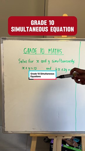Solving Grade 10 Simultaneous Equations with Ease