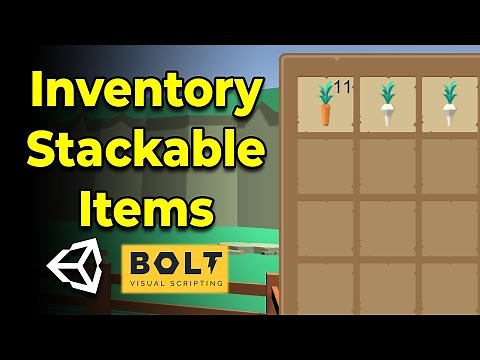 Unity-Bolt Simple Inventory #5 - Stackable Items - Tutorial(Visual Scripting)