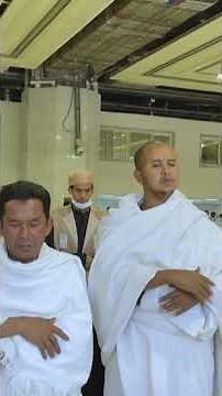 Pilgrims perform Eid Al-Adha prayers at the Grand Mosque in Mecca