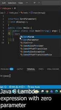Java 8 Lambda Expression With Zero Parameter