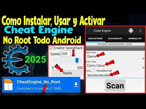 Como Instalar y Usar Cheat Engine Sin Root en Cualquier Android || 2025