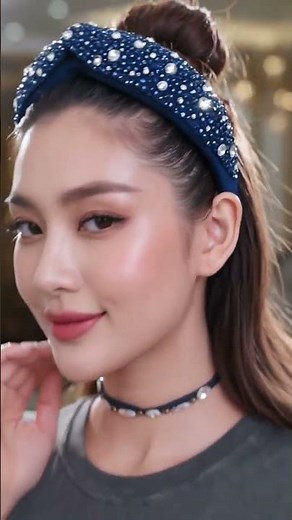 Sparkly Rhinestone Headbands for Women | Fashion Stretch Hair Bands link in 👇