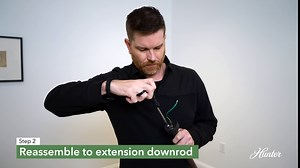 Hunter Fan Company, 26229, 48 inch Original® Black Downrod