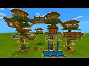 How to Build a Giant Treehouse in Minecraft! | Minecraft build tutorial (100%)