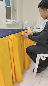 Basic table skirting for beginners table skirting tutorial #tableskirtingideas #TableSkirting #tutorial #triplepleats @topfans | Vins avenue