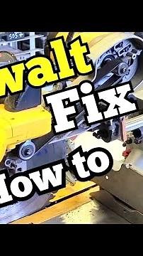 How to quickly fix a Dewalt Miter saw that won't lock into the preset angles.