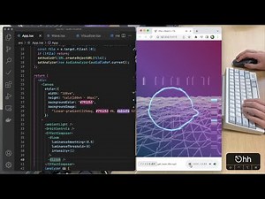 ASMR Programming - Audio visualizer in JavaScript + React + Three.js