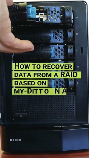 How to recover data from a RAID system based on My-Ditto network-attached storage #shorts #short