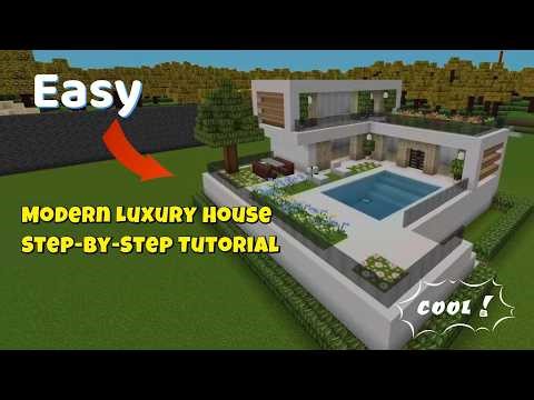 Minecraft: How to build a modern house - tutorial
