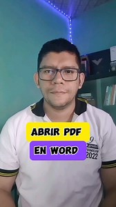 cómo abrir un PDF en Word #windows #tutorial #tips #ordenador #word #pc | raymon_acuna