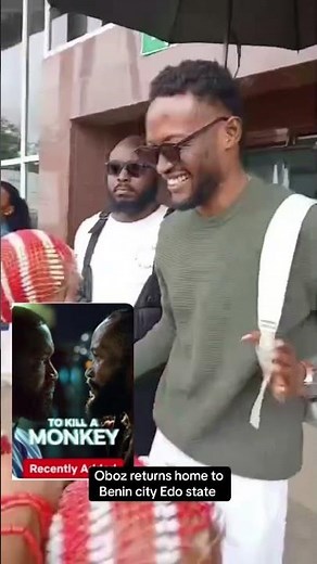 Oboz tha boss in the movie “to kill a monkey arrives home” and we’re here to welcome him