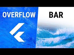 Flutter OverflowBar Widget