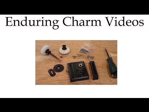 Installing Antique or New Rimlocks on Doors