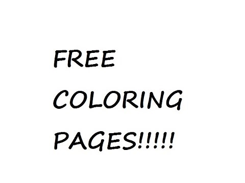 FREE COLORING PAGES TO DOWNLOAD