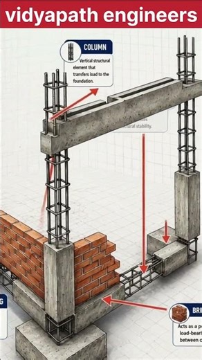 How Buildings Stay Strong? 🏢 Basics Explained #vidyapathengineers