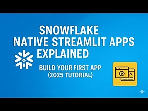 ​🔥 Build Snowflake Native Streamlit App in 9 Minutes! 🚀 Your First Data App (2025 Tutorial)