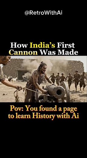 How India’s First Cannon Was Made #indiahindi #ancientTech #cannonmaking #history #ai #upsc
