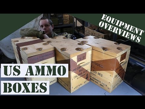 WW2 US wooden ammo boxes