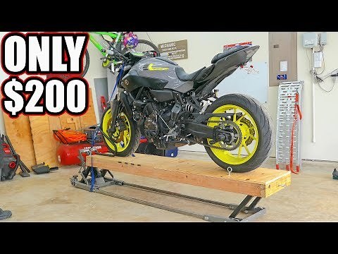 Cheap DIY Motorcycle Lift