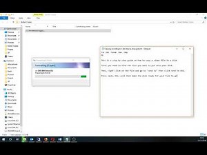 How to copy a file to CD / DVD Windows 10