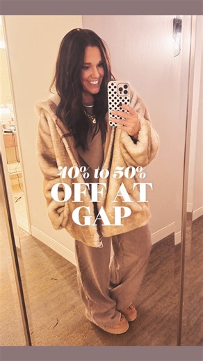 Kerrissa Fernandez on Instagram: "I get so many questions about my faux fur coat, but it has been sold out for months! I walked into @gap and basically found the same one AND it’s 50% off! Plus the cutest sweat sets that are 40% off! Type “GAP” to shop. #gapfashion #gapstyle #gap #gapsale #styleinspiration"