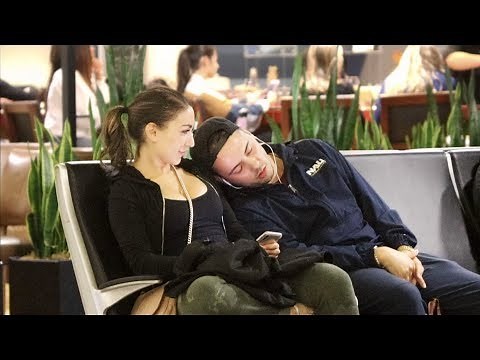 Falling Asleep on People at the Airport