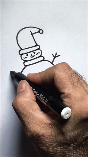 ⛄HOW TO DRAW A SNOWMAN ❄️ (Easy Colored Pencil Tutorial!)