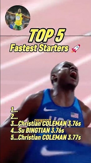 Top 5 Fastest 30m Starters in 100m in Sprinting History!